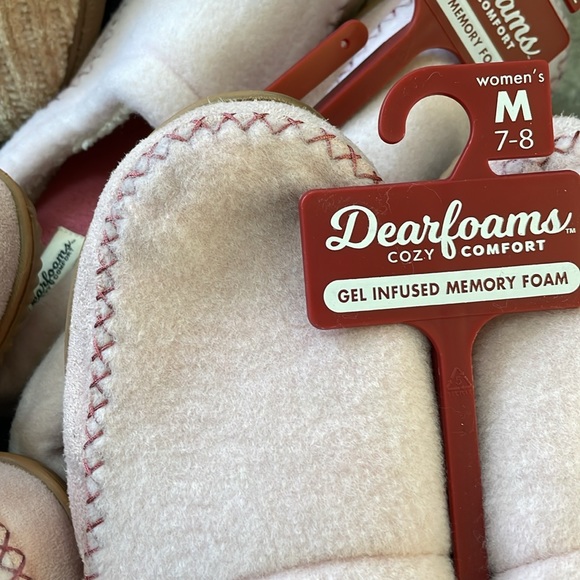 NWT Dearfoams Cozy Comfort Women's Mixed Material Clog Slippers - Picture 7 of 7